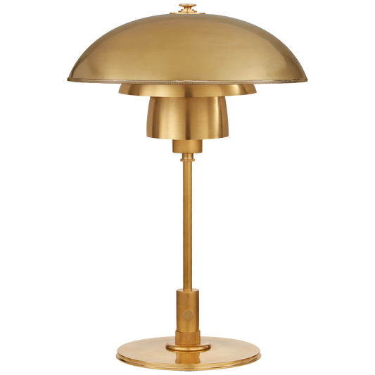 Whitman Desk Lamp in Hand-Rubbed Antique Brass