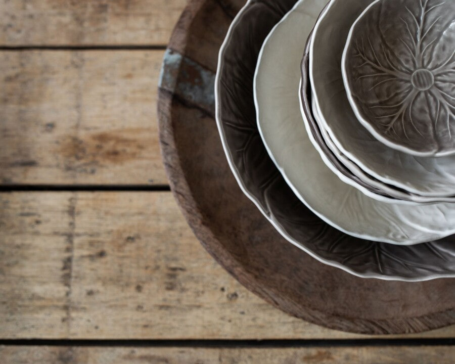 Brown Glazed Serving Bowl