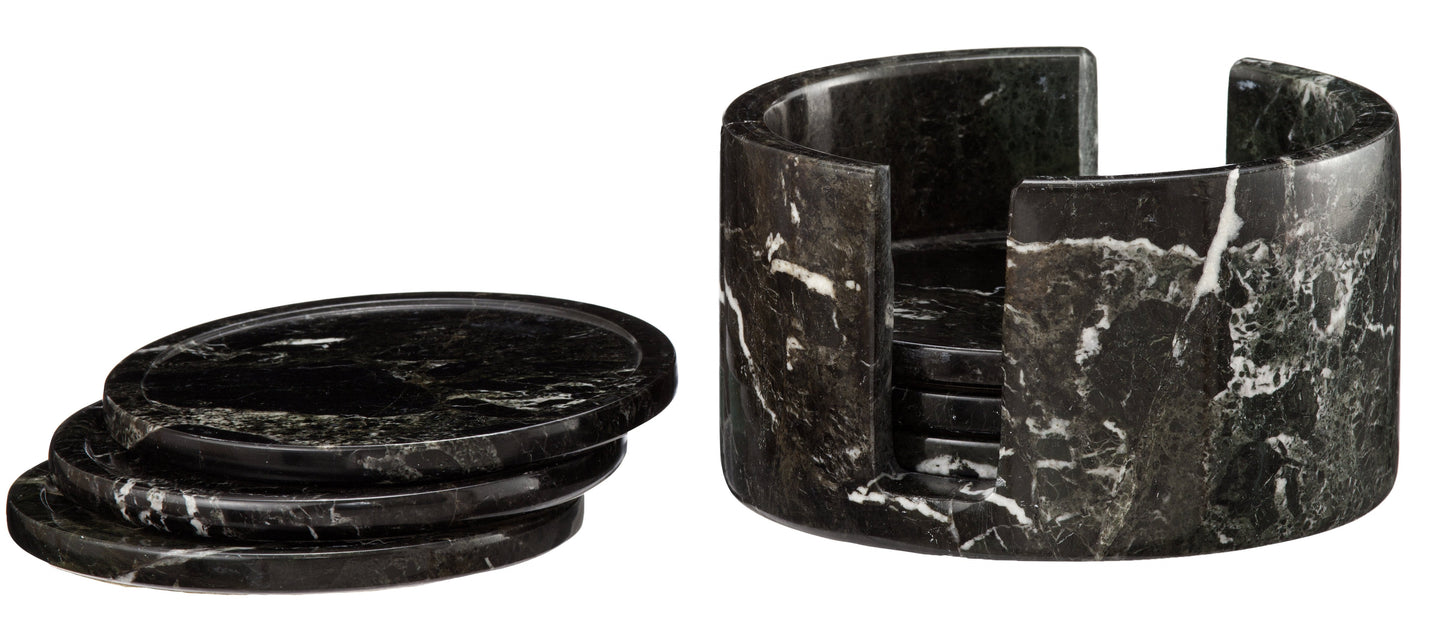 Black Zebra Coaster Set