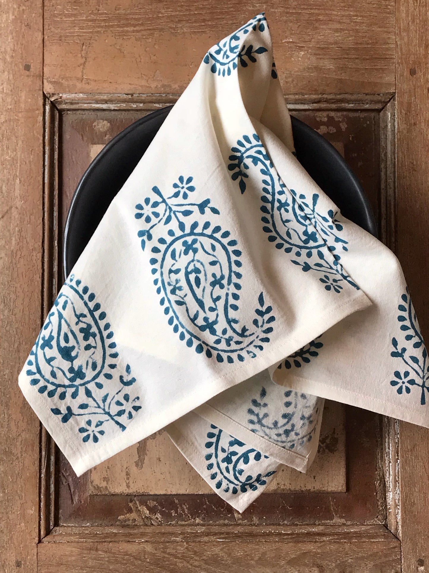 Hand block printed napkins