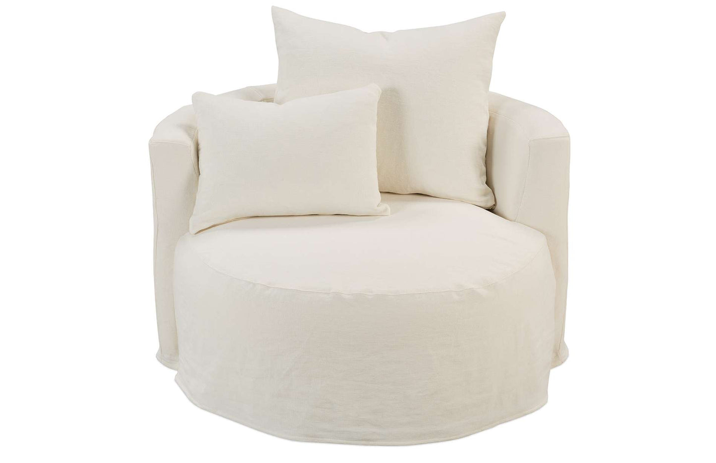 Leander Swivel Slipcovered Chair