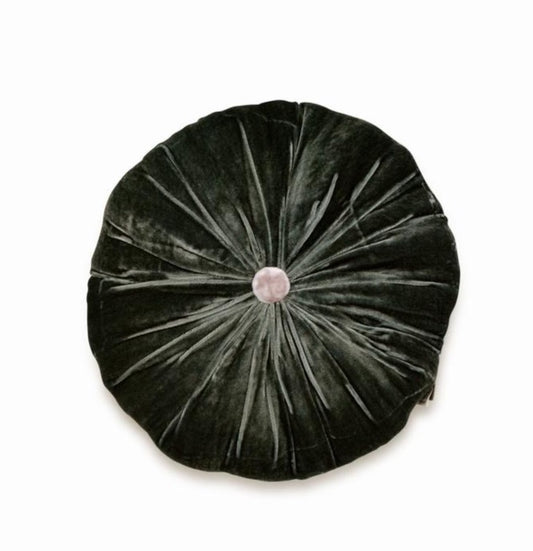 Circular Pleated Silk Velvet in Pin