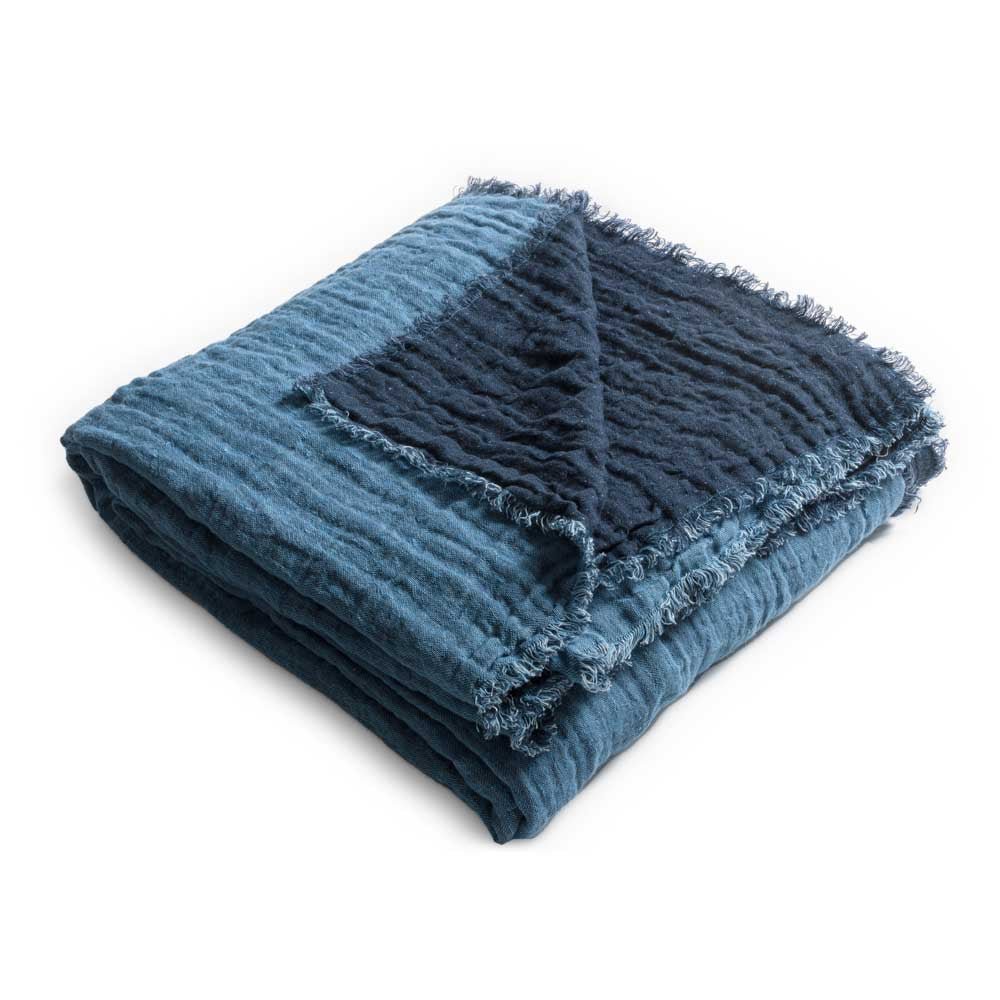 Tokyo Waffled Linen Throw