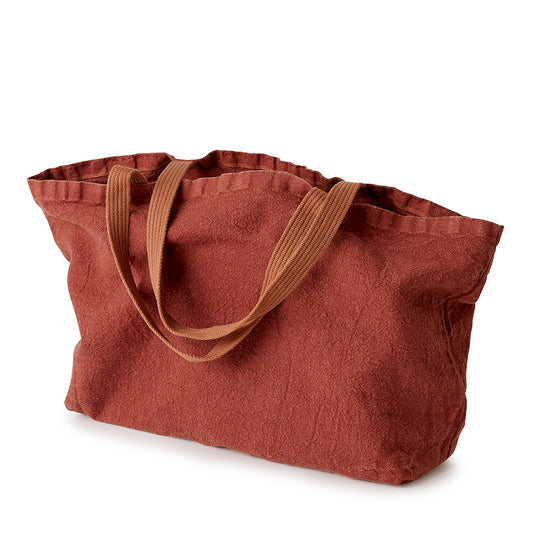 Brique Linen Tote Bag